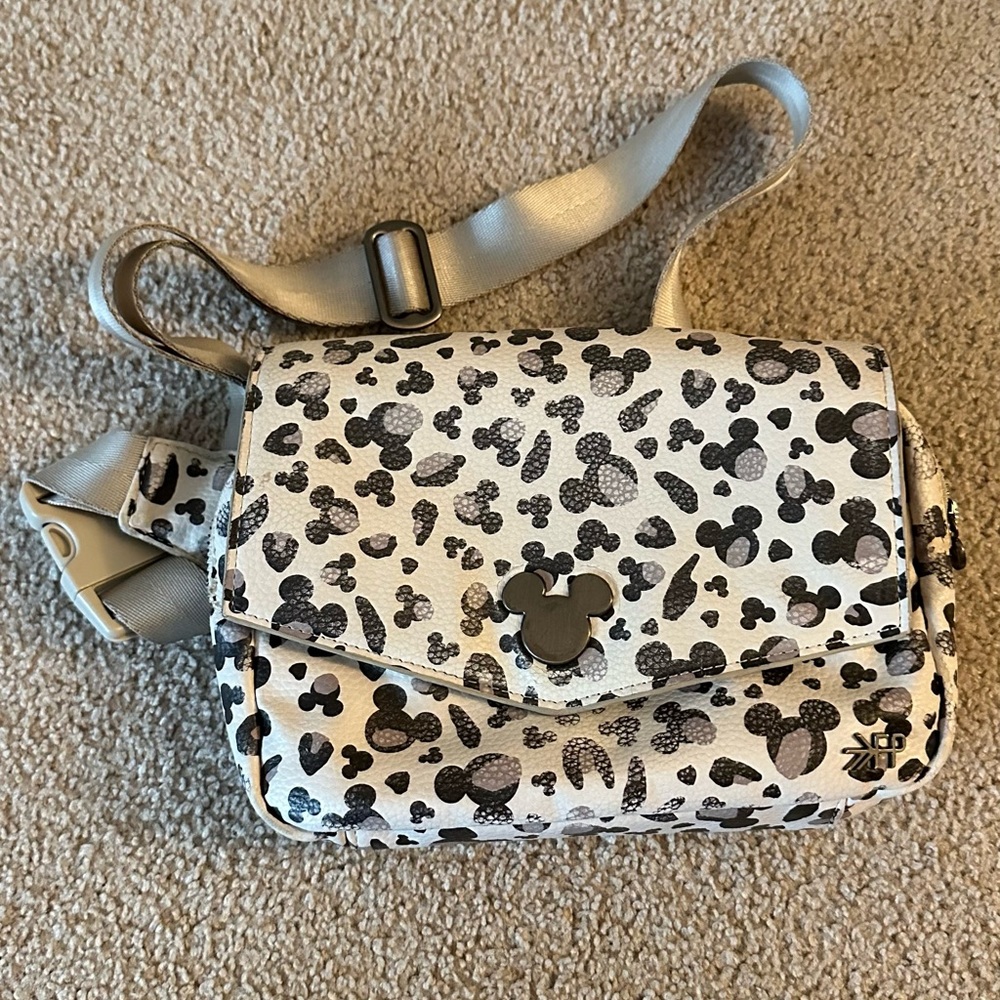 Freshly Picked Black and White Crossbody Bag with Chic Design